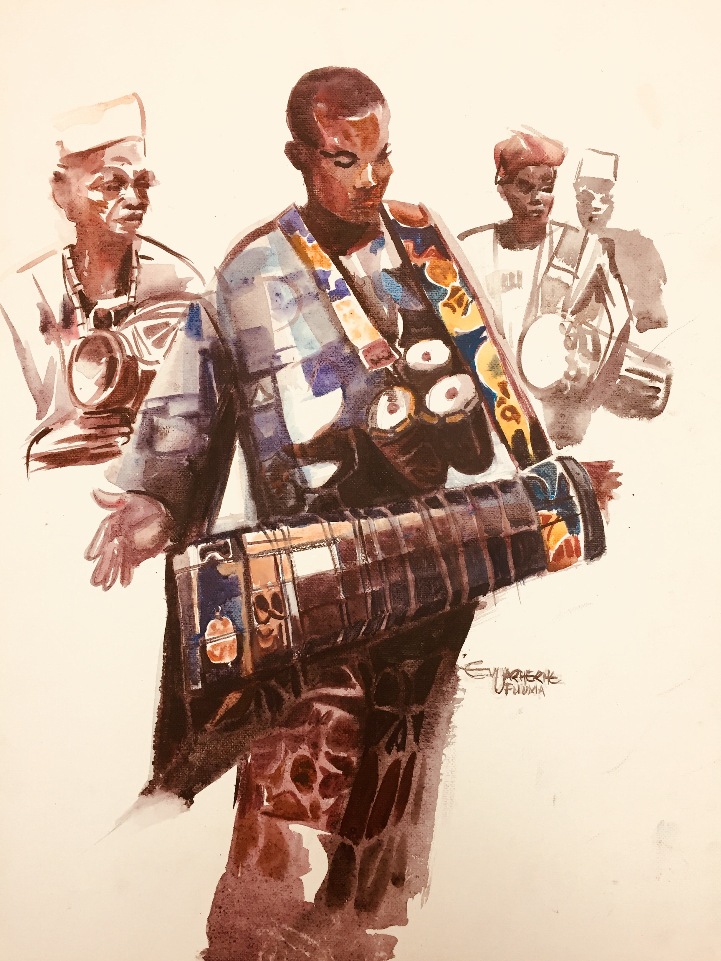 African Painting, African Art 0134 - African Music Buy